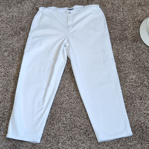 Eileen Fisher Organic Cotton Stretchy Jeans High Rise Tapered size Large